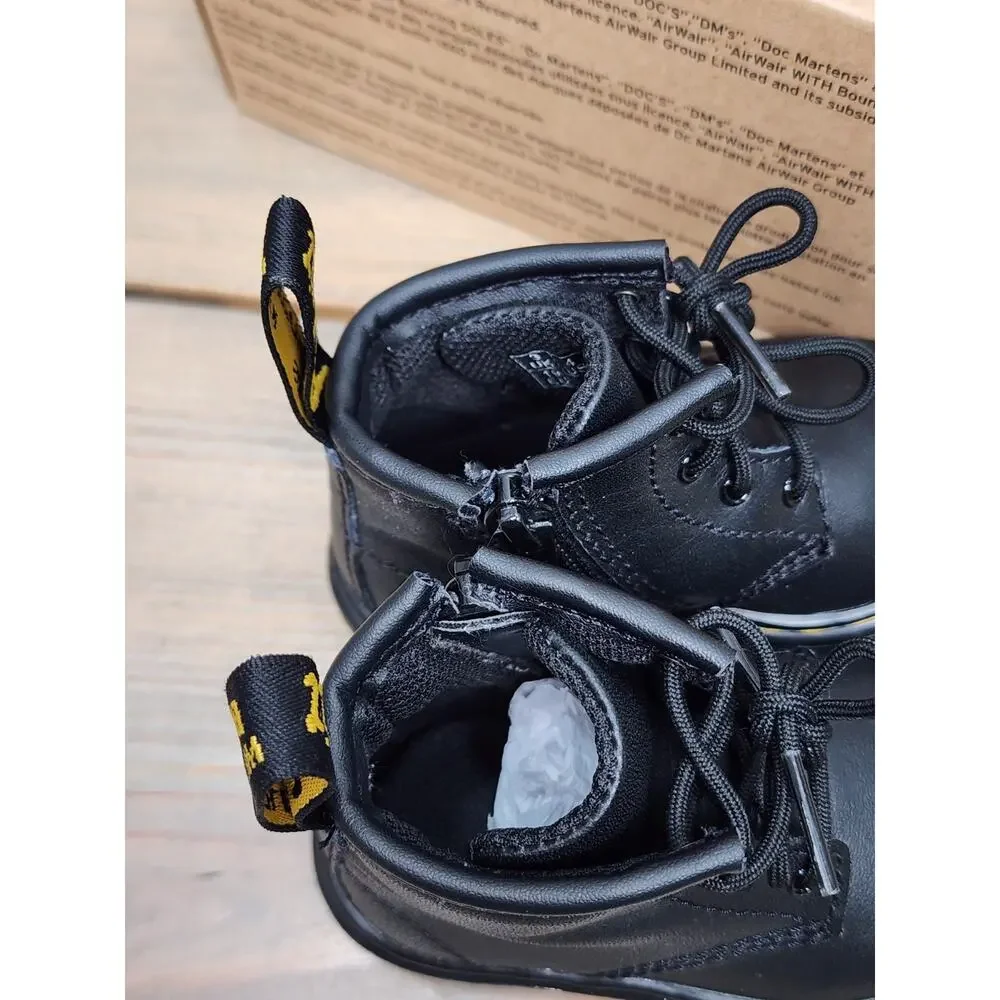 NEW Dr Martens Toddler 1460 Boots Doc Martens Softy T Black Combat Size 4